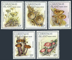 Christmas Isl 152-156, MNH. Michel 187-191. Mushrooms 1984. Local Fungi. - Christmaseiland