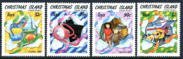 Christmas Isl 222-225, MNH. Michel 266-269. Christmas 1988. Presents, Toys. - Christmaseiland