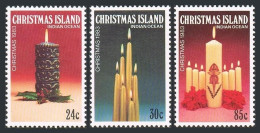 Christmas Isl 145-147, MNH. Michel 180-182. Christmas 1983. Candles. - Christmaseiland