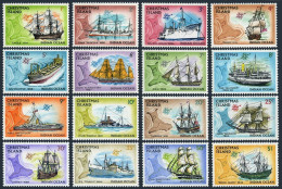 Christmas Island 39-54, MNH. Michel 39-54. Ships And Maps, 1972-1973. - Christmas Island