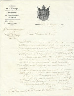 1857 LETTRE DU SOUS PREFET DE PAMIER (09) AU MAIRE DE LABASTIDE DE LORDAT (09) - Collections