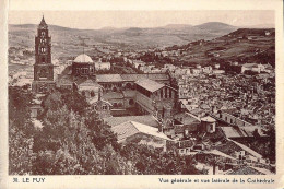 *CPA - 43 - LE PUY EN VELAY - Vue Générale Et Vue Latérale De La Cathédrale - Le Puy En Velay