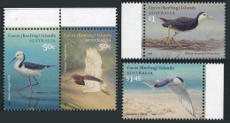 Cocos Islands 348 Ab-350,MNH. Birds 2008.Black-winged Stilt,Chinese Pond Heron, - Cocoseilanden