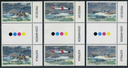 Cocos Isls 283-285 Gutter,MNH.Mi 299-301,Bl.13. Lifeboat,Westwind Seas-can,1993 - Kokosinseln (Keeling Islands)