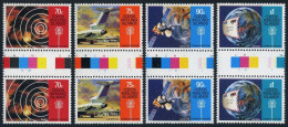 Cocos Isls 162-165 Gutter,MNH. Communications 1983:Radio,Air Service,Satellite. - Kokosinseln (Keeling Islands)