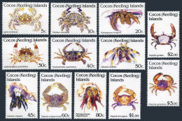 Cocos Isls 249-260,MNH.Michel 260-265. Marine Life 1992.Crustaceans. - Islas Cocos (Keeling)