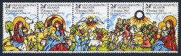 Cocos Islands 107 Ae Strip, MNH. Michel 107-111 1993.  Nativity,1983. - Cocoseilanden