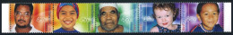 Cocos Isls 332 Ae Strip,MNH.Michel 395-399. Faces Of Cocos Islanders,2000. - Kokosinseln (Keeling Islands)