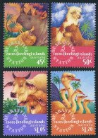 Cocos Isls 319-322,MNH.Michel 346-349. Animals Imported Into Australia,1996. - Cocoseilanden