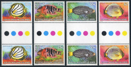 Cocos Isls 37,41,47,50,issue 02.18.80,gutter,MNH. Fish. - Isole Cocos (Keeling)
