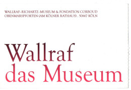 TICKET BILLET 門票 門票 MUSEE DE COLOGNE KOLN ALLEMAGNE DAS MUSEUM - Biglietti D'ingresso