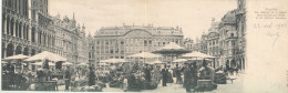 DUBBELE KAART CARTE DOUBLE   GRAND PLACE MARCHE BRUXELLES  BLOEMEN MARKT FLEURS - Brüssel (Stadt)