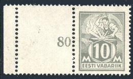 Estonia 89-label, MNH. Michel 73. 3rd Philatelic Exhibition, 1928. Blacksmith. - Estonia