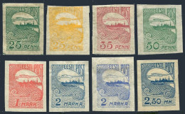 Estonia 39-46, Hinged. Mi 15-17, 17a, 27-28, 31, 53. Skyline Of Tallinn, 1920-24 - Estonie