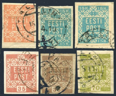 Estonia 1-4, 2-3 Color Varieties, Used. Michel 1-4. EESTI POST, 1918. - Estland