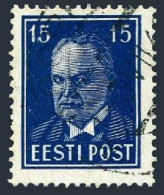 Estonia 126 Var Grey Paper,used.Michel 158x. President Konstantin Pats,1940. - Estonia