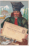 Lappon With Postcard Of Norway Stamp  Norge - Norvège