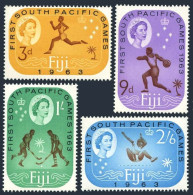 Fiji 199-202, Hinged. Mi 171-174. South Pacific Games, 1963. Running, Discus,  - Fiji (1970-...)