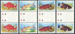 Fiji 536-539 Gutter, MNH. Michel 530-533. Fish, 1985. - Fiji (1970-...)