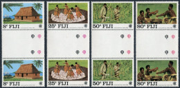 Fiji 485-488 Gutter, MNH. Michel 479-482. Commonwealth Day 1983. Village,Sugar, - Fidji (1970-...)