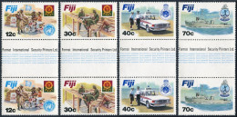Fiji 462-465 Gutter, MNH. Michel 456-459. Disciplined Forces 1982. Police,Navy. - Fidji (1970-...)