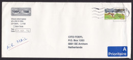 Denmark: Cover To Netherlands, 1992, 1 Stamp, Car, Traffic, Hare Animal, Bird, A-label (minor Damage) - Covers & Documents