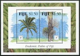 Fiji 712 Sheet, MNH. Mi 714-715 Bl.13. SINGPEX-1994. Tree Neoveitchia Storckii. - Fidji (1970-...)