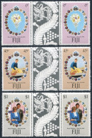 Fiji 442-444 Gutter, MNH. Michel 436-438. Prince Charles & Diana Wedding, 1981. - Fidji (1970-...)