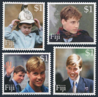Fiji 889-892,893 Sheet,MNH.Michel 931-934,Bl.39. Prince William,18th Birthday. - Fiji (1970-...)