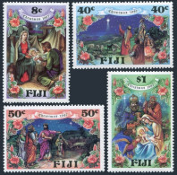 Fiji 579-582, MNH. Michel 573-576. Christmas 1987. Holy Family. - Fiji (1970-...)
