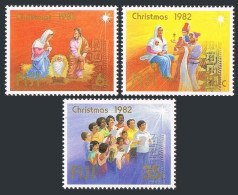 Fiji 477-479,480,MNH.Mi 471-473,Bl.4. Christmas-1982. Holy Family.Faith.Raphael. - Fiji (1970-...)