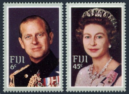 Fiji 474-476, MNH. Michel 468-469, Bl.3. Royal Visit,1982.QE II,Yacht Britannia. - Fidji (1970-...)