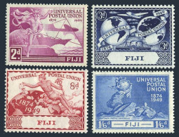 Fiji 141-144, MNH. Mi 116-119. UPU-75, 1949. Mercury, Symbols Of Communications. - Fiji (1970-...)