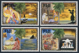 Fiji 782-785,MNH.Michel 791-794. Christmas 1996.Canoe,Sheep,Camel,Conch Shell. - Fiji (1970-...)