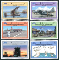 Fiji 776-781, MNH. Michel 785-790. Nadi Airport, 50th Ann. 1996. Airplane, Jet. - Fiji (1970-...)