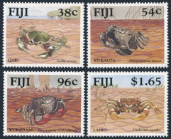 Fiji 645-648, MNH. Michel 640-643. Crabs 1991. Scylla Serrata, Metopograpsus, - Fidji (1970-...)