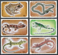 Fiji 554-559, MNH. Michel 545-547. Ground Frog,Snake, Gecko,Iguana,Skinks, 1986. - Fiji (1970-...)