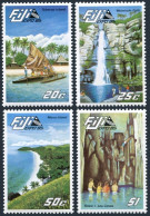 Fiji 527-530, MNH. Michel 521-524. Outrigger Canoe, Waterfalls, Caves, 1985. - Fidji (1970-...)