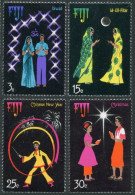 Fiji 357-360,360a, MNH. Michel 344-347, Bl.1. Festival Of Lights,Christmas 1975. - Fidji (1970-...)