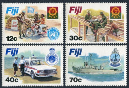 Fiji 462-465, MNH. Michel 456-459. Disciplined Forces 1982. Police, Navy Ship, - Fiji (1970-...)