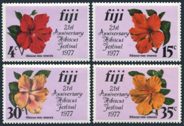 Fiji 376-379, MNH. Michel 364-367. Hibiscus Festival 1977. - Fidji (1970-...)