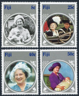 Fiji 531-535, MNH. Mi 525-528, Bl.6. Queen Mother Elizabeth 85th Birthday, 1985. - Fidji (1970-...)