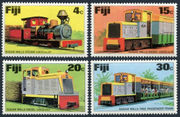 Fiji 361-364, MNH. Michel 348-351. Sugar Mill Trains 1976. Locomotives. - Fiji (1970-...)