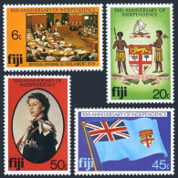 Fiji 434-437, MNH. Michel 428-431. Parliament, Coat Of Arms, Flag, QE II. 1980. - Fiji (1970-...)