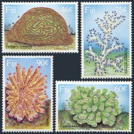 Fiji 607-610, MNH. Michel 602-605. Corals 1989. Platygyra Daedalea, Acropora, - Fiji (1970-...)