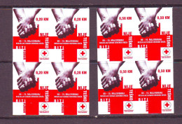 Bosnia:BiH 2010  Charity Stamp Red Cross   Mi.No.23+0.50 Self Adhesive Block Of 4 MNH - Bosnie-Herzegovine