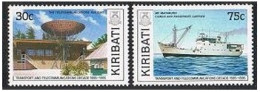 Kiribati 528-529, MNH. Mi 532-533. Transport, Telecommunications Decade, 1985. - Kiribati (1979-...)