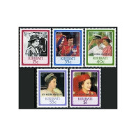 Kiribati 495-499, MNH. Michel 470-474. QE II-60, Wedding-40, 1987. Girl Guides. - Kiribati (1979-...)