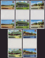 Kiribati 360-364 Gutter, MNH. Mi 358-362. 1980.Capt Cook Hotel, Stadium, Airport - Kiribati (1979-...)