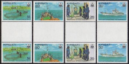 Kiribati 380-383 Gutter, MNH. Michel 378-381. Fishing Industry 1981.  - Kiribati (1979-...)
